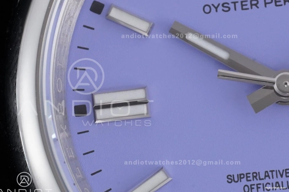 Best VR Dial Steel Casual Perpetual 126000 962 1:1 Lavender KRF 36mm 904L Edition Oyster 0104